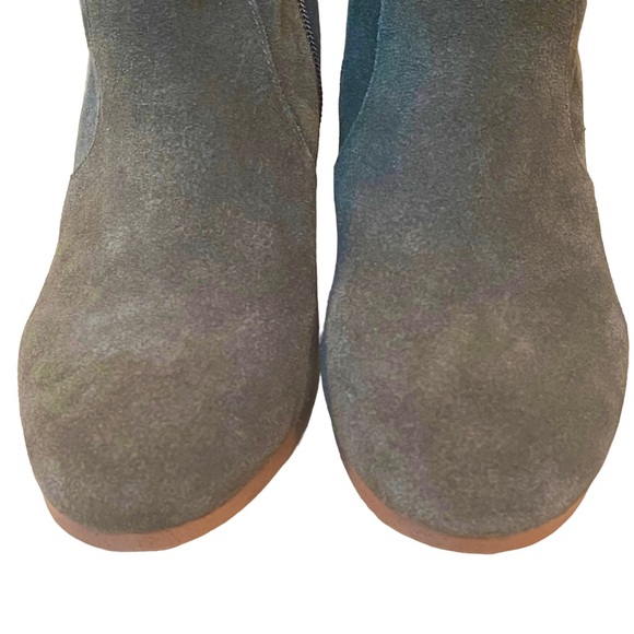 Olive Green Suede Boot Size 6 - Picture 5 of 17